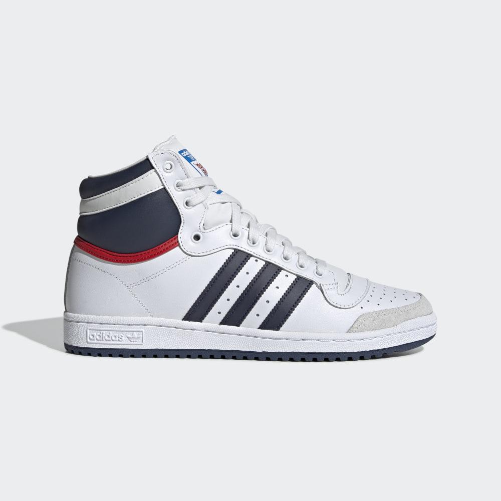 Originals Adidas Top Ten Inalti Barbati Romania - Albi/Bleumarin/Rosii D65161